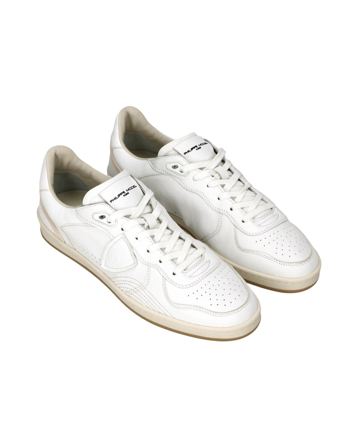 Pgal Low White Goat Leather Shoe