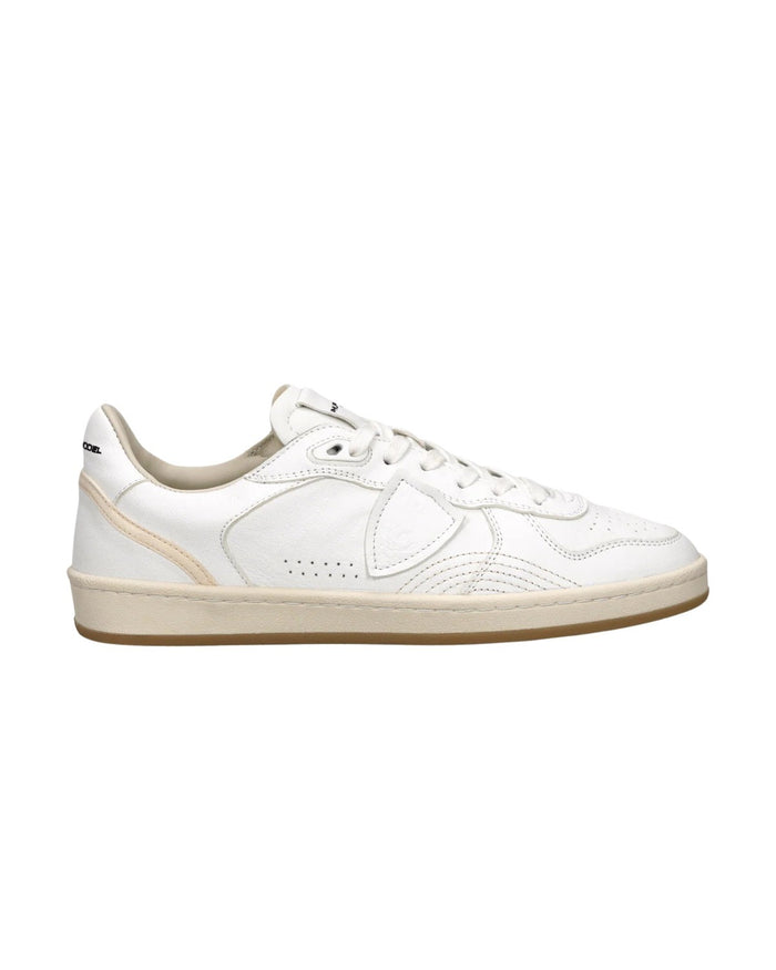 Pgal Low White Goat Leather Shoe