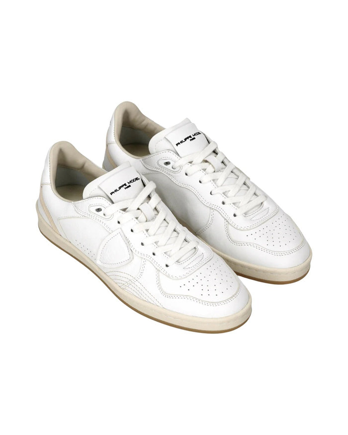 Pgal Low White Goat Leather Shoe