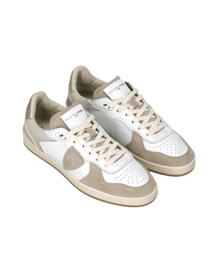 Pgal Low White Calf Leather - Goat Shoe