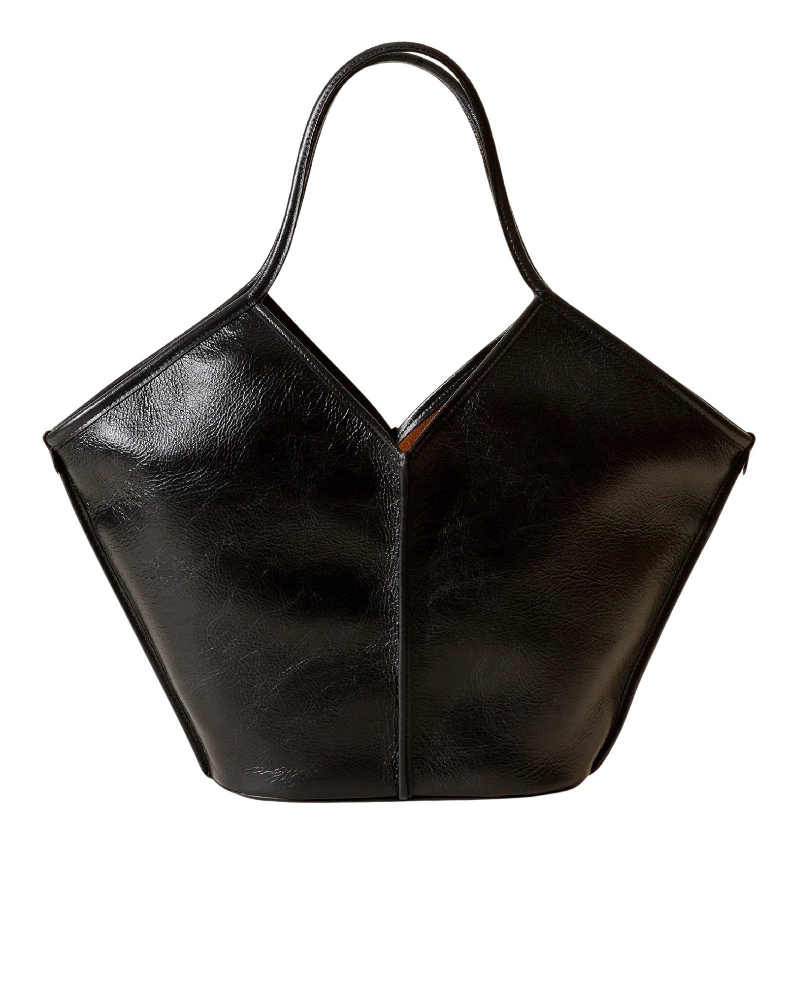 Calella Distressed Black Calf Leather Bag