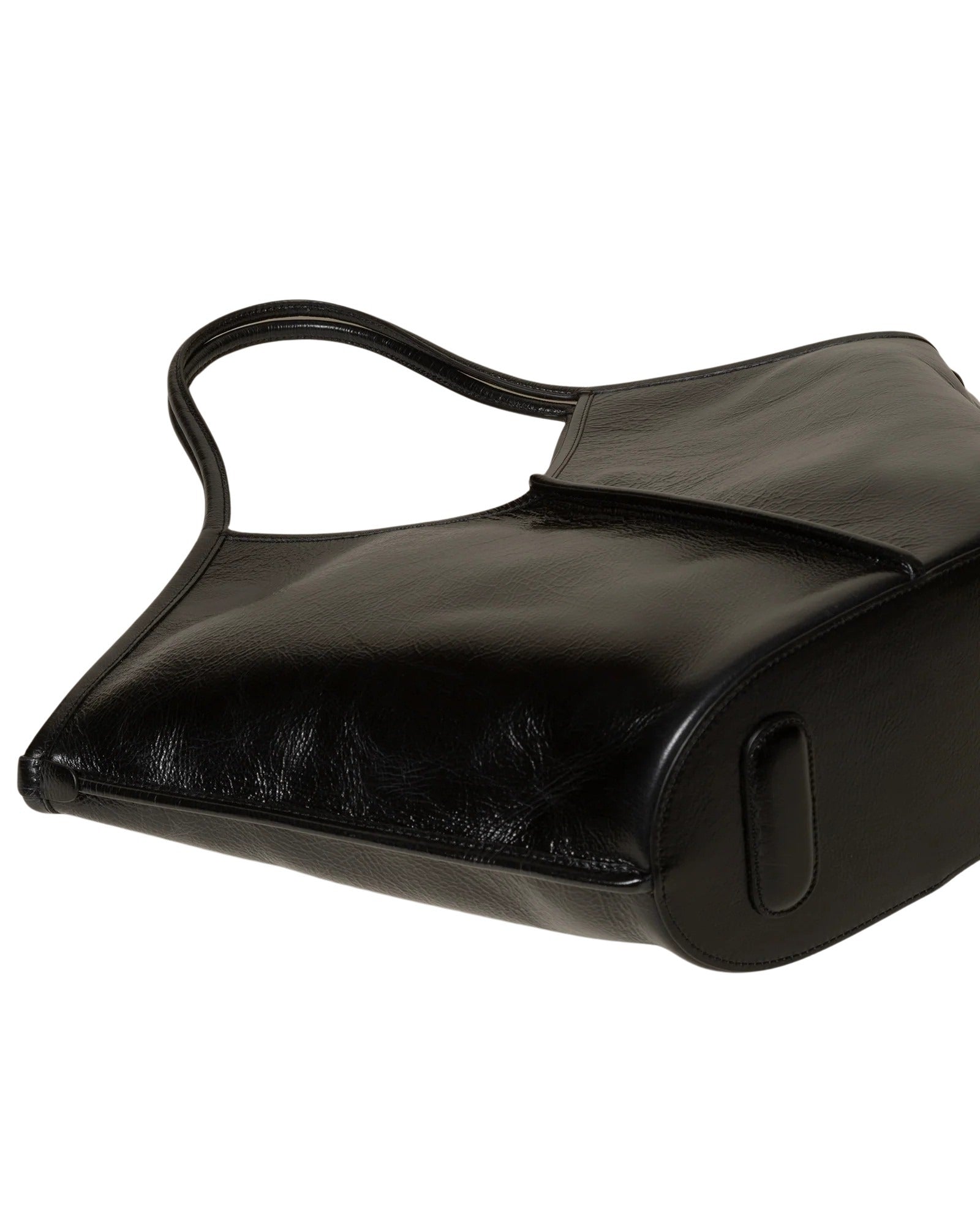 Calella Distressed Black Calf Leather Bag