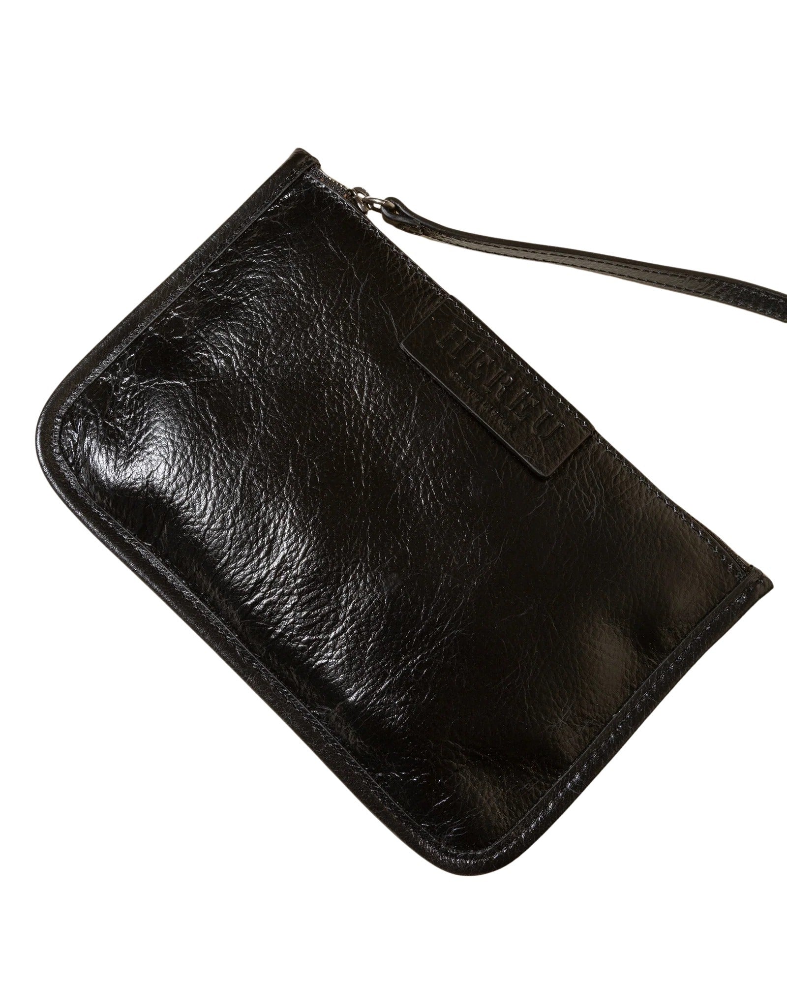Calella Distressed Black Calf Leather Bag