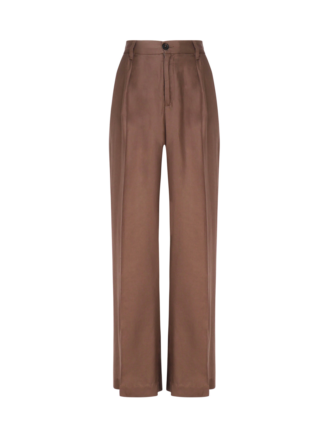 Pinko Trousers Brown Lyocell