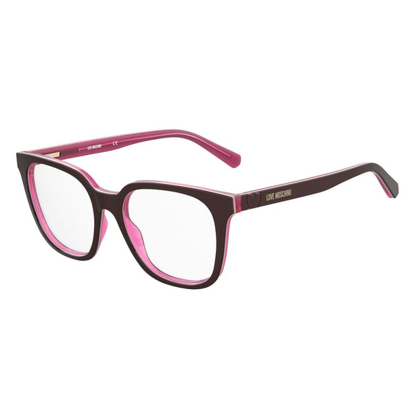 Love Moschino LMMOL590LHFAC Acetate eyeglasses in burgundy