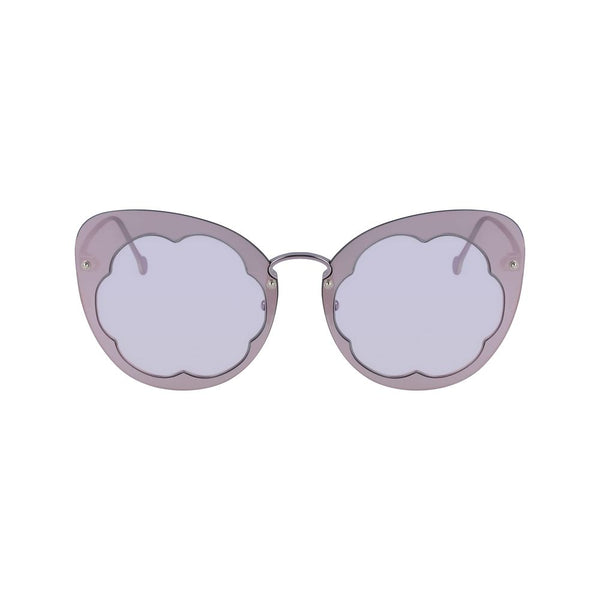 Ferragamo SFSF178SMAMOFLOWERFUL537AC Metal sunglasses in purple