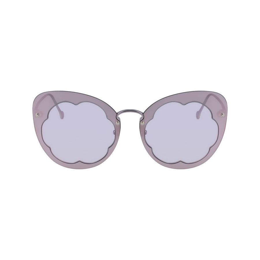 Ferragamo SFSF178SMAMOFLOWERFUL537AC Metal sunglasses in purple
