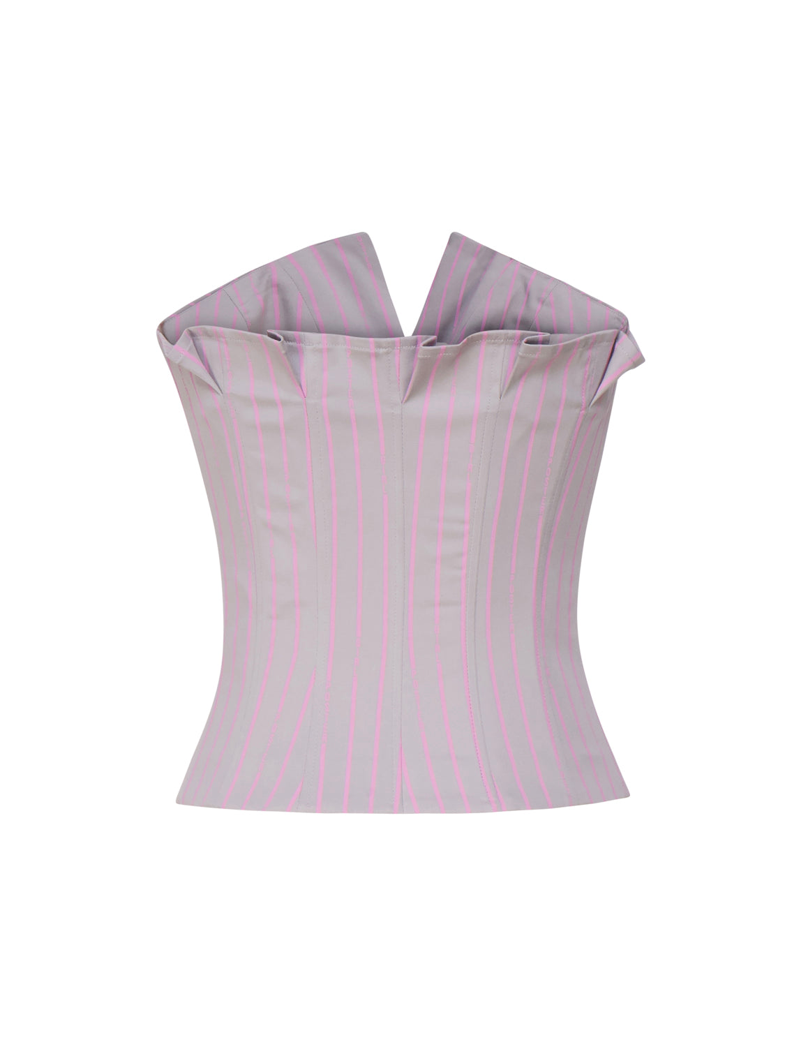 POSTER GIRL Top Grey/pink Tencel