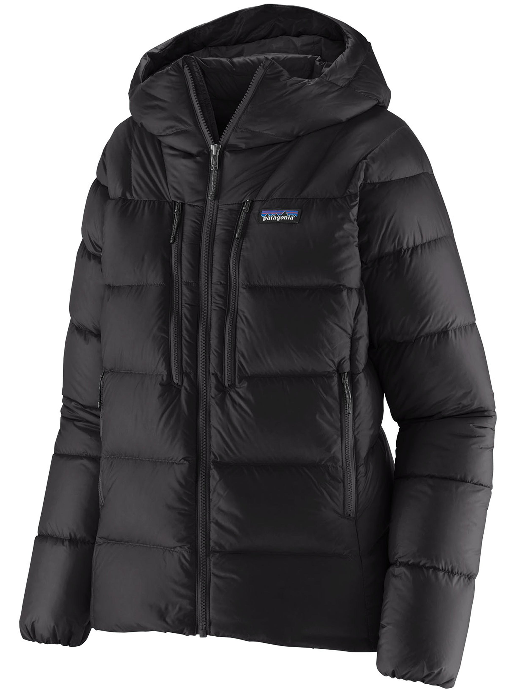 Fitz Roy Down Hoody Black Polyester | Piumino
