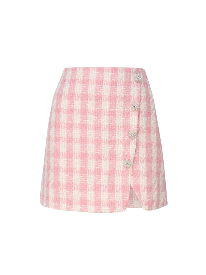 Self-Portrait Skirts Pink Polyester