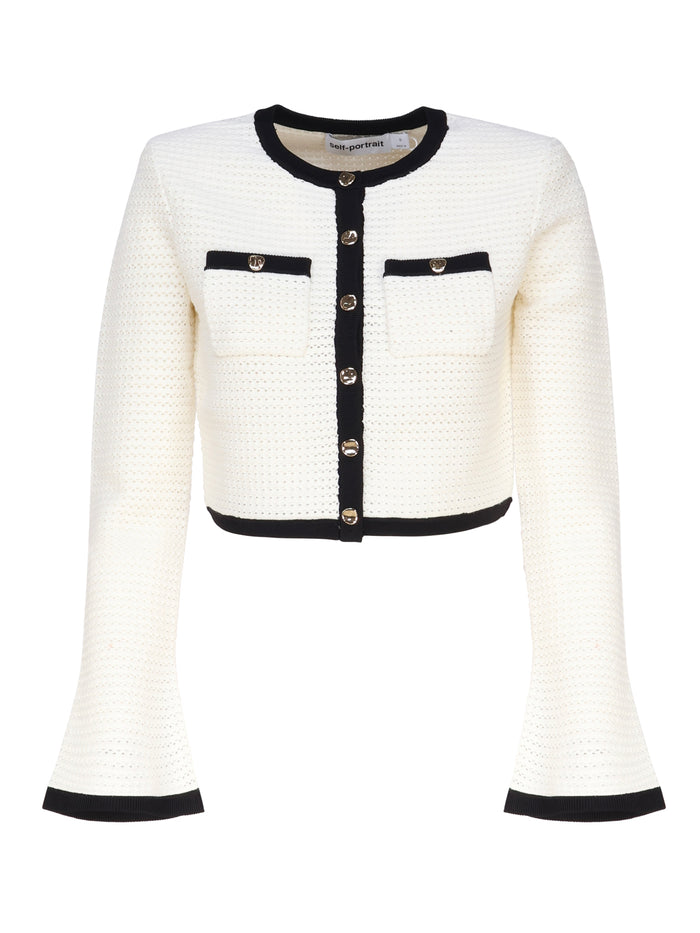 Self-Portrait Sweaters White Viscose