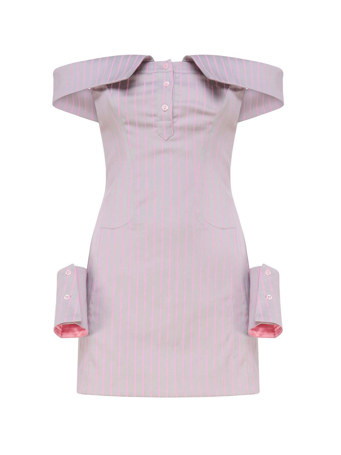 POSTER GIRL Dresses Grey/pink Tencel