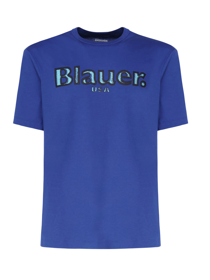 Blauer T-Shirts And Polos Blue Cotton
