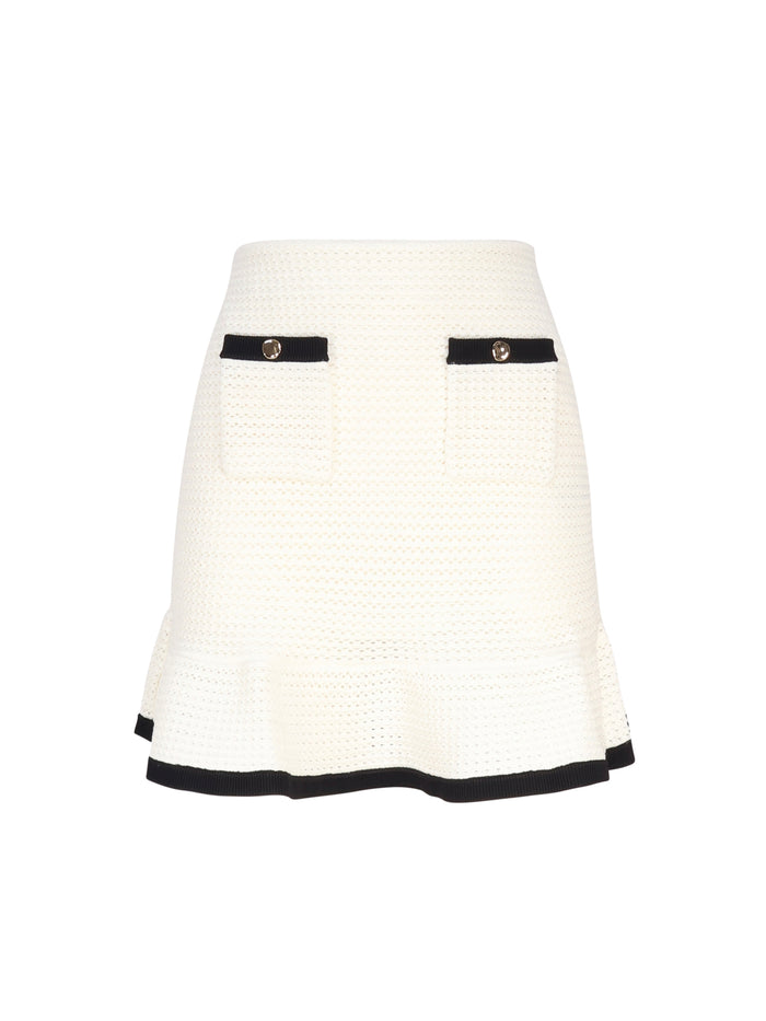 Self-Portrait Skirts White Viscose