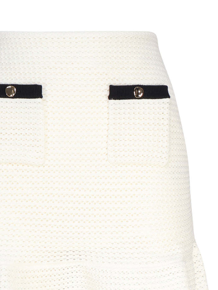 Self-Portrait Skirts White Viscose