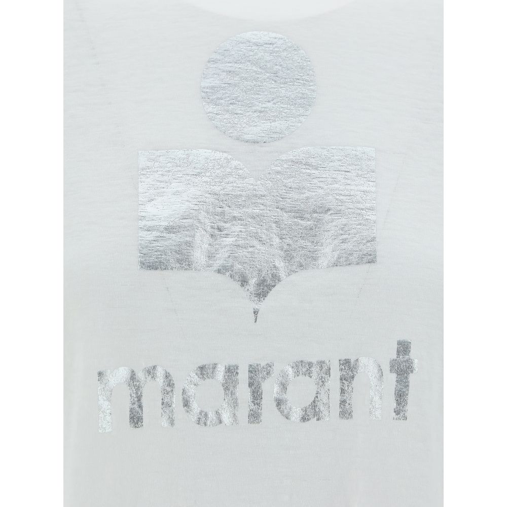 Marant Etoile 100% Linen t-shirt in white — view 3