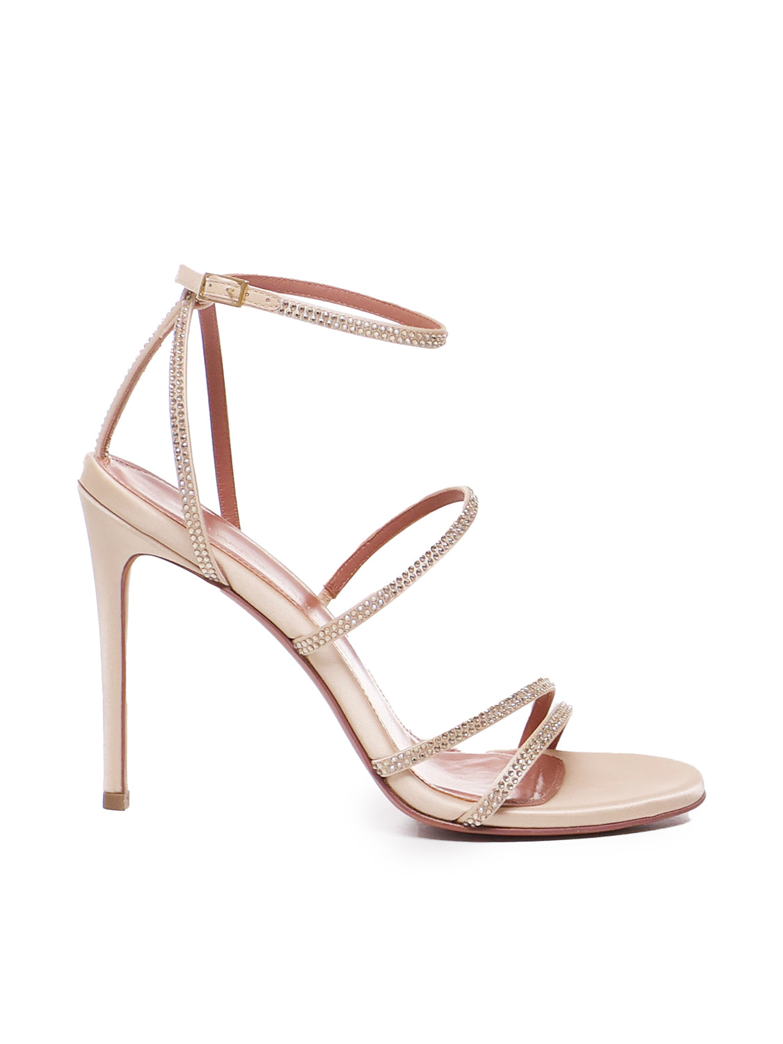 Giuliano Galiano Sandals Platinum Satin