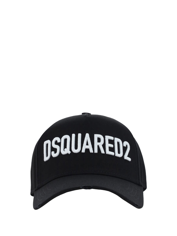 Dsquared2 BCM066005C00001 100% Cotton baseball cap in black