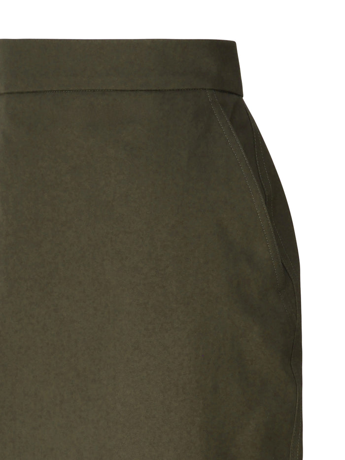 Max Mara Skirts Olive Green Cotton