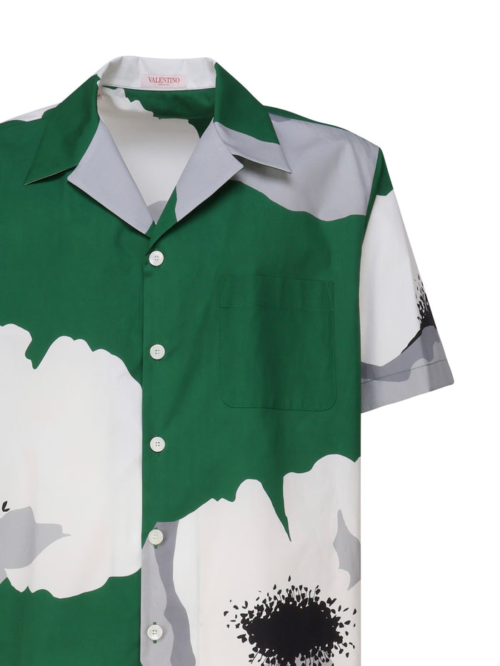 Valentino Garavani Shirts Green, Bianco Cotton