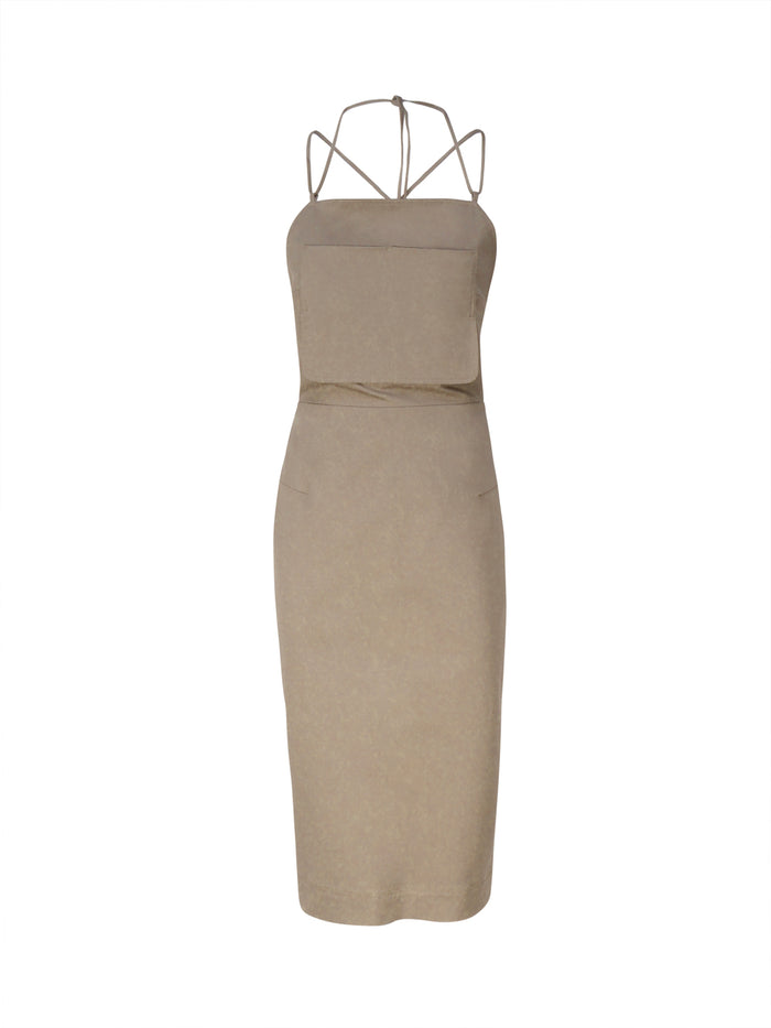Max Mara Dresses Verde Kaki Cotton