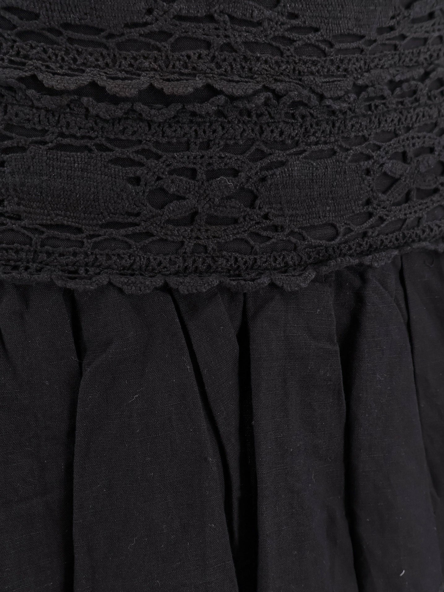 Marant Etoile Skirts Black Lino Cotone