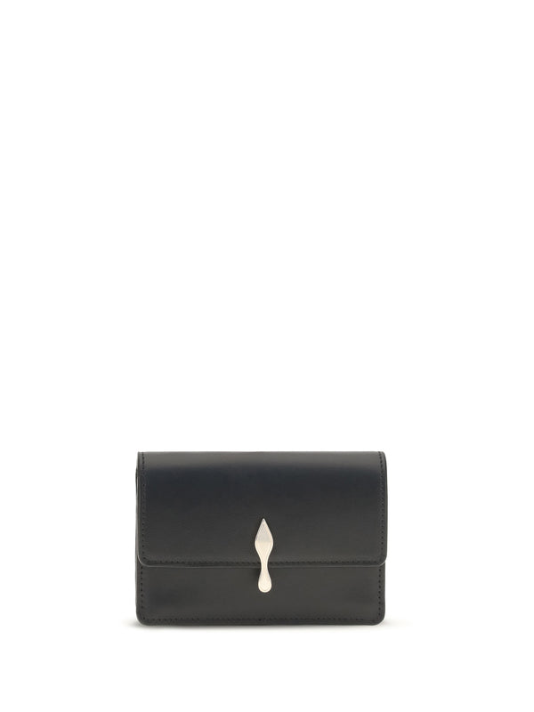 Christian Louboutin 100% calf leather (Bos Taurus) card case in black