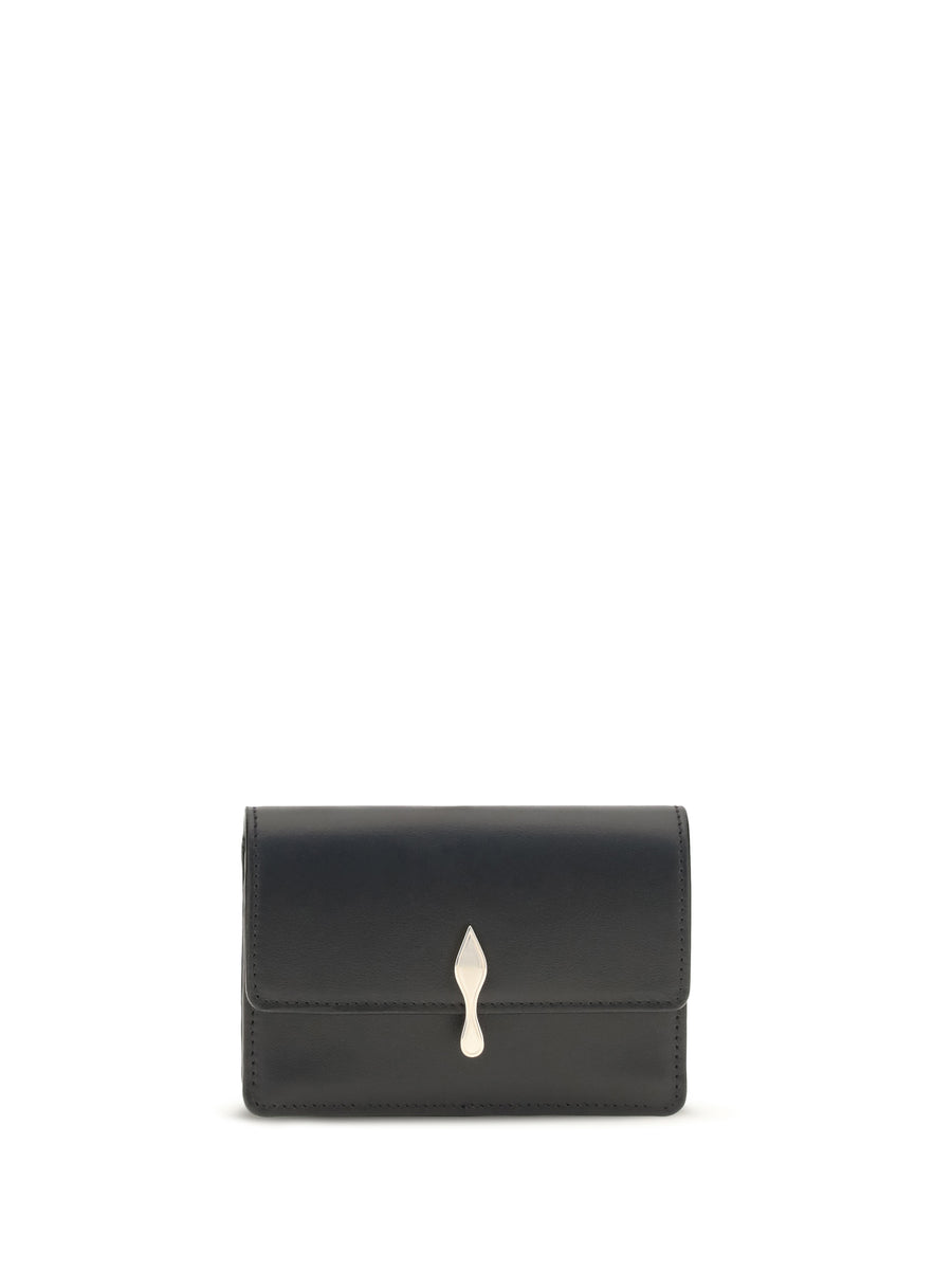 Christian Louboutin 100% calf leather (Bos Taurus) card case in black