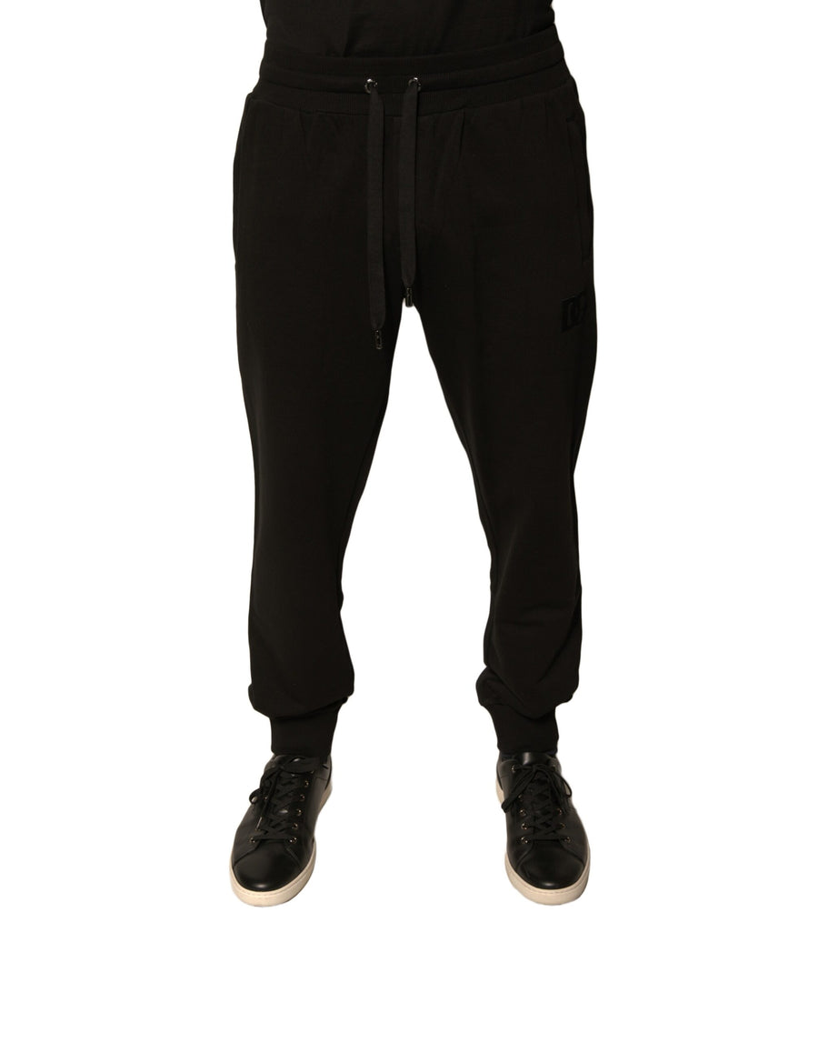 Dolce & Gabbana 100% Cotton joggers in black