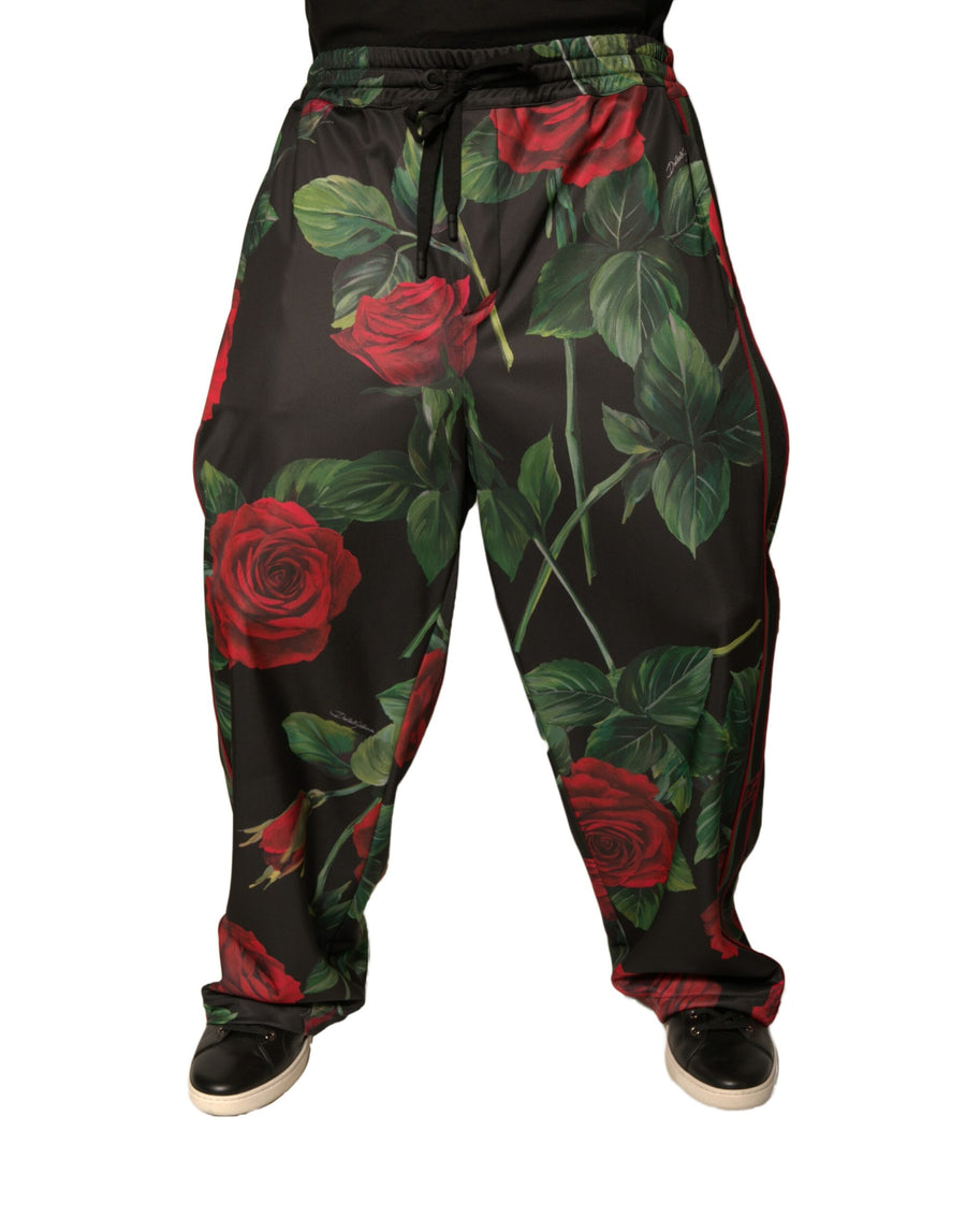Dolce & Gabbana 100% Polyester joggers in black