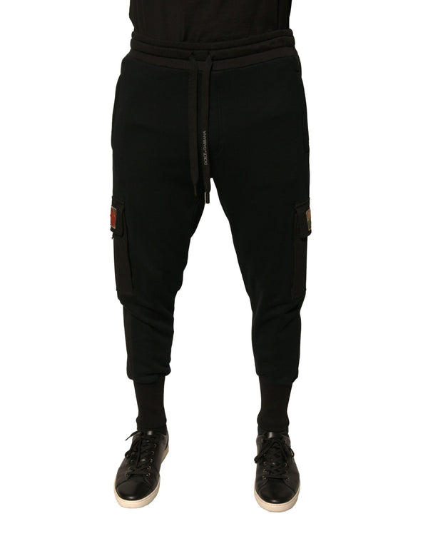 Dolce & Gabbana 100% Cotton joggers in black