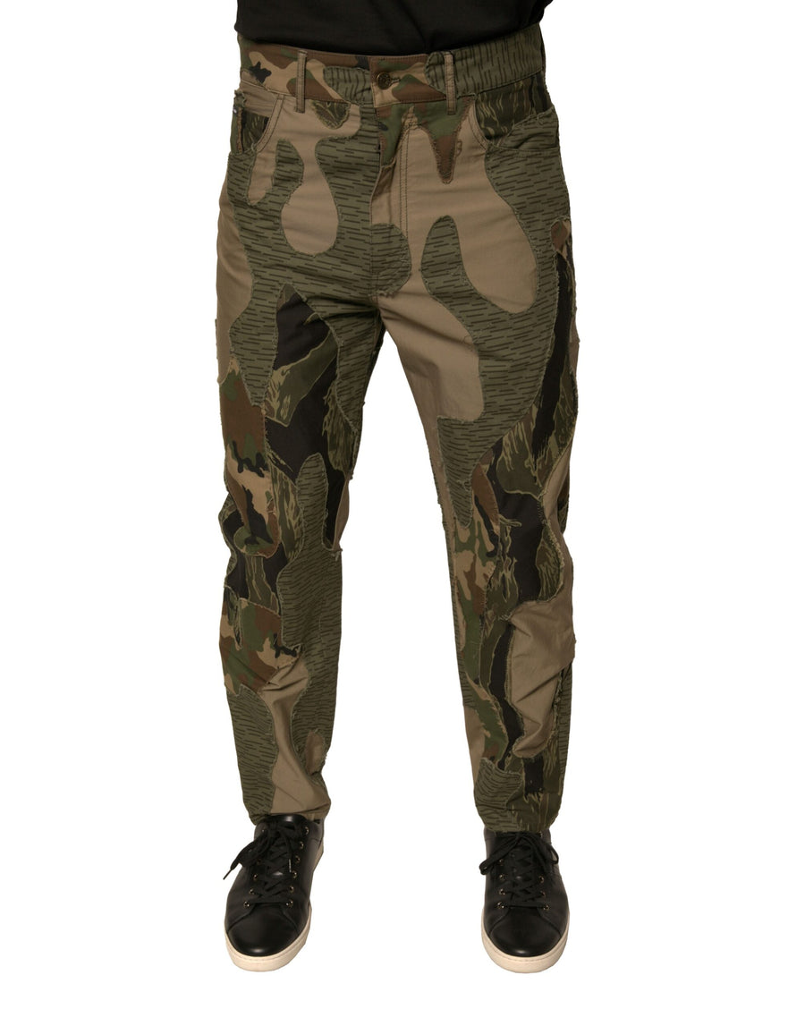 Dolce & Gabbana 98% Cotton 2% Elastane cargo pants in multicolor