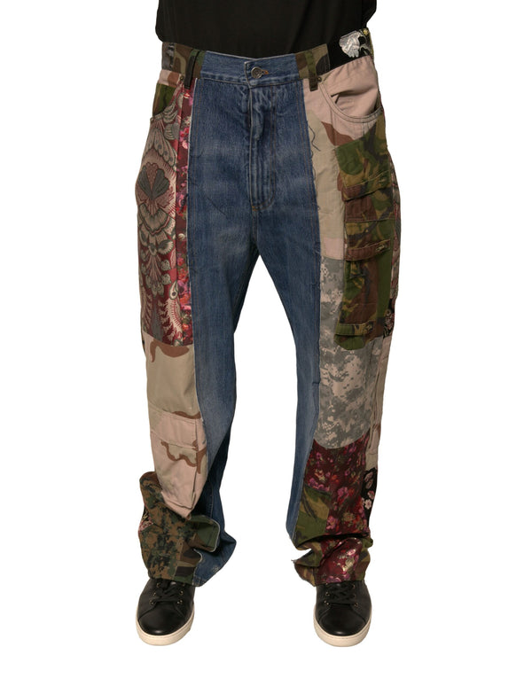 Dolce & Gabbana 64% Cotton 12% Polyester 12% Nylon 6% Silk 4% Acetate 2% Polyester Film Fiber jeans in blue