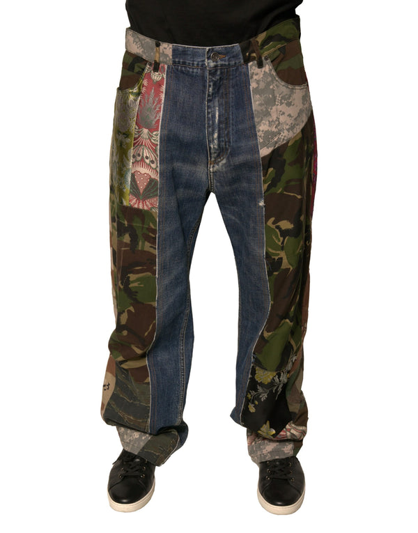 Dolce & Gabbana 64% Cotton 12% Polyester 12% Nylon 6% Silk 4% Acetate 2% Polyester Film Fiber jeans in blue