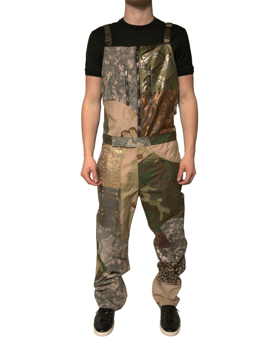 Dolce & Gabbana 80% Nylon 7% Cotton 5% Polyester 2% Mohair 2% Guanaco 2% Acetate 2% Silk cargo pants in multicolor