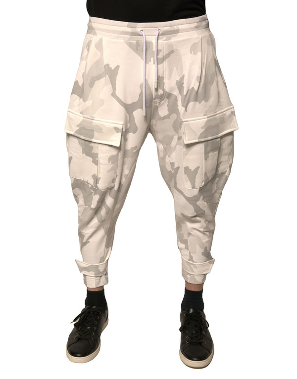 Dolce & Gabbana 100% Cotton joggers in white