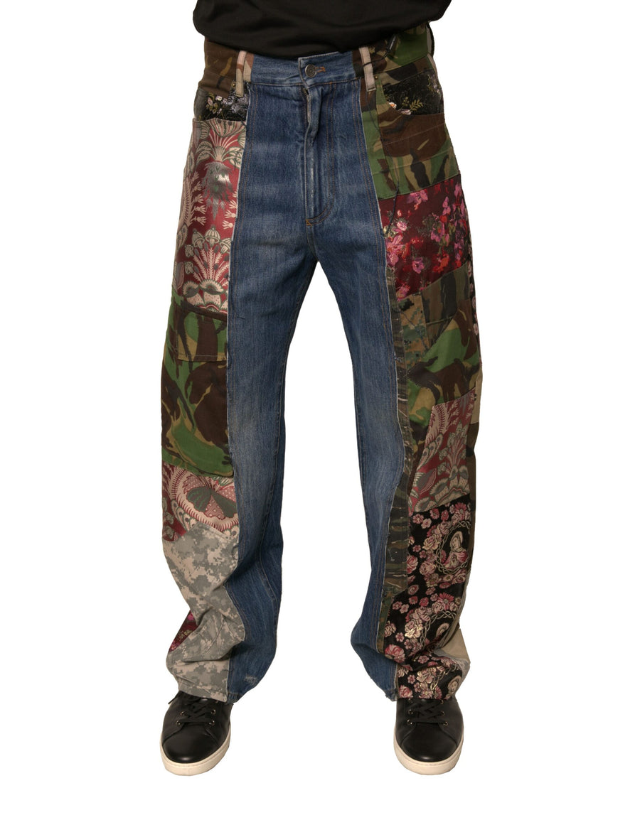 Dolce & Gabbana 64% Cotton 12% Polyester 12% Nylon 6% Silk 4% Acetate 2% Polyester Film Fiber jeans in blue