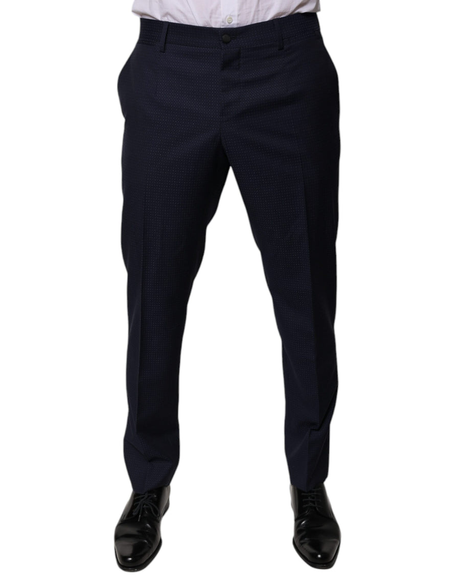 Dolce & Gabbana 98% Cotton trousers in navy