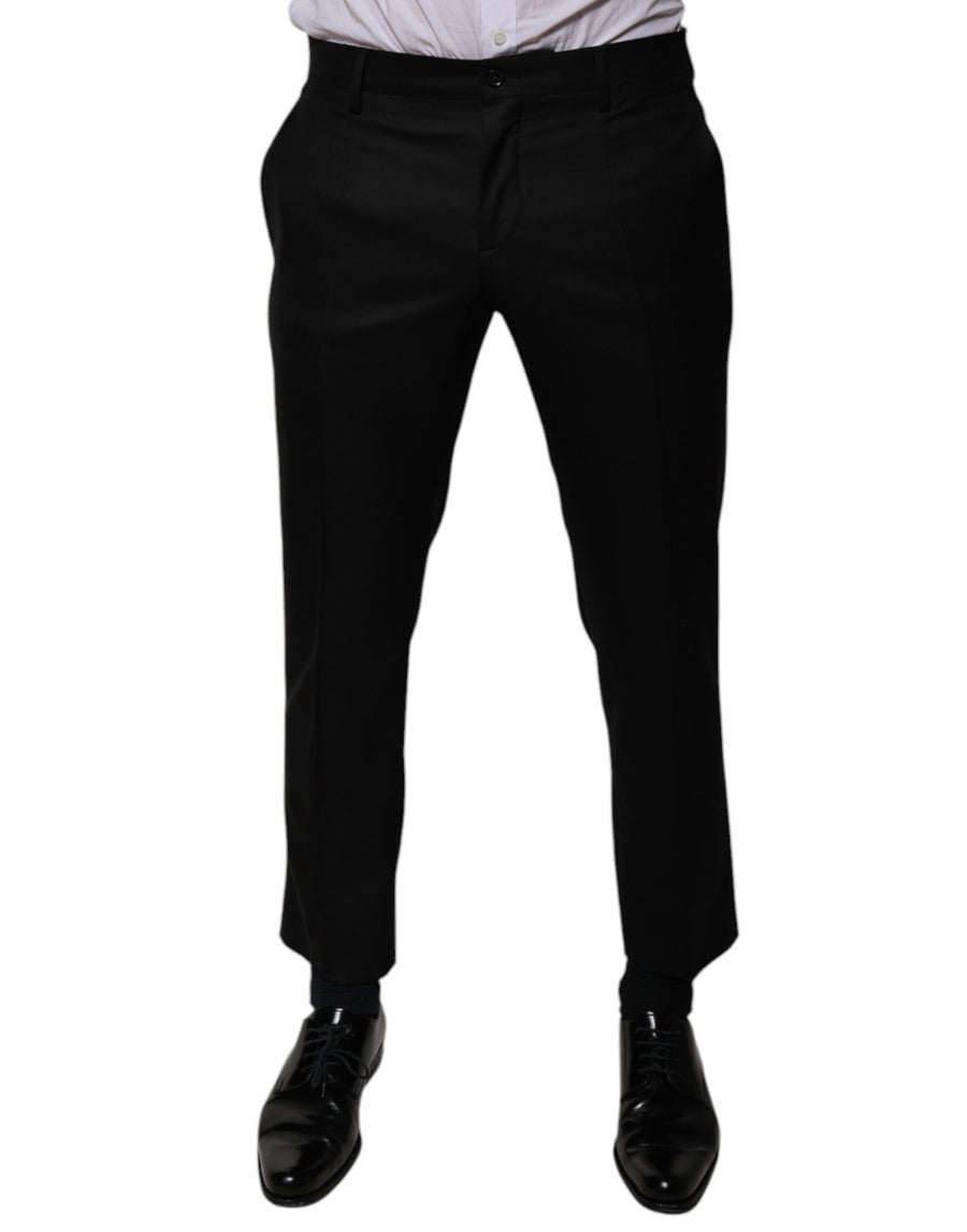 Dolce & Gabbana 100% Virgin Wool trousers in black