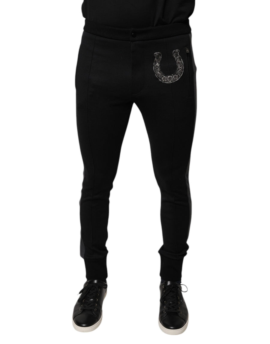Dolce & Gabbana 46% Virgin Wool trousers in black