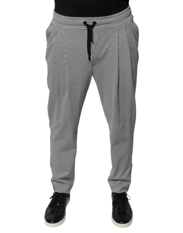 Dolce & Gabbana 98% Nylon trousers in black