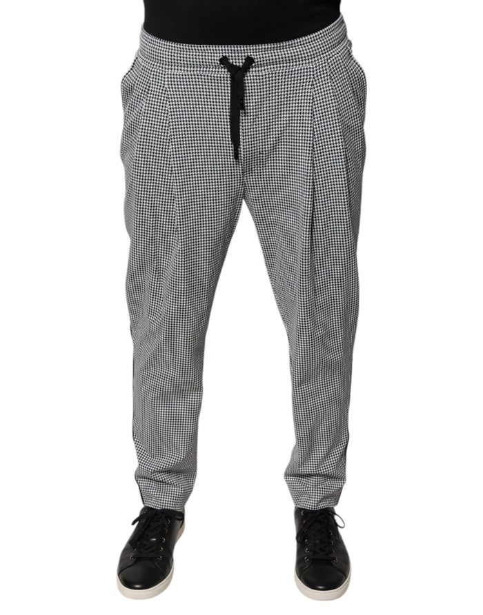 Dolce & Gabbana 98% Nylon trousers in black