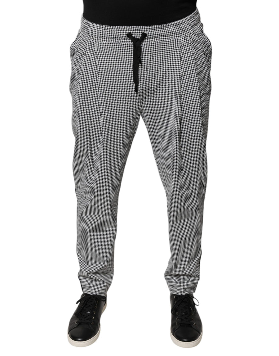 Dolce & Gabbana 98% Nylon trousers in black
