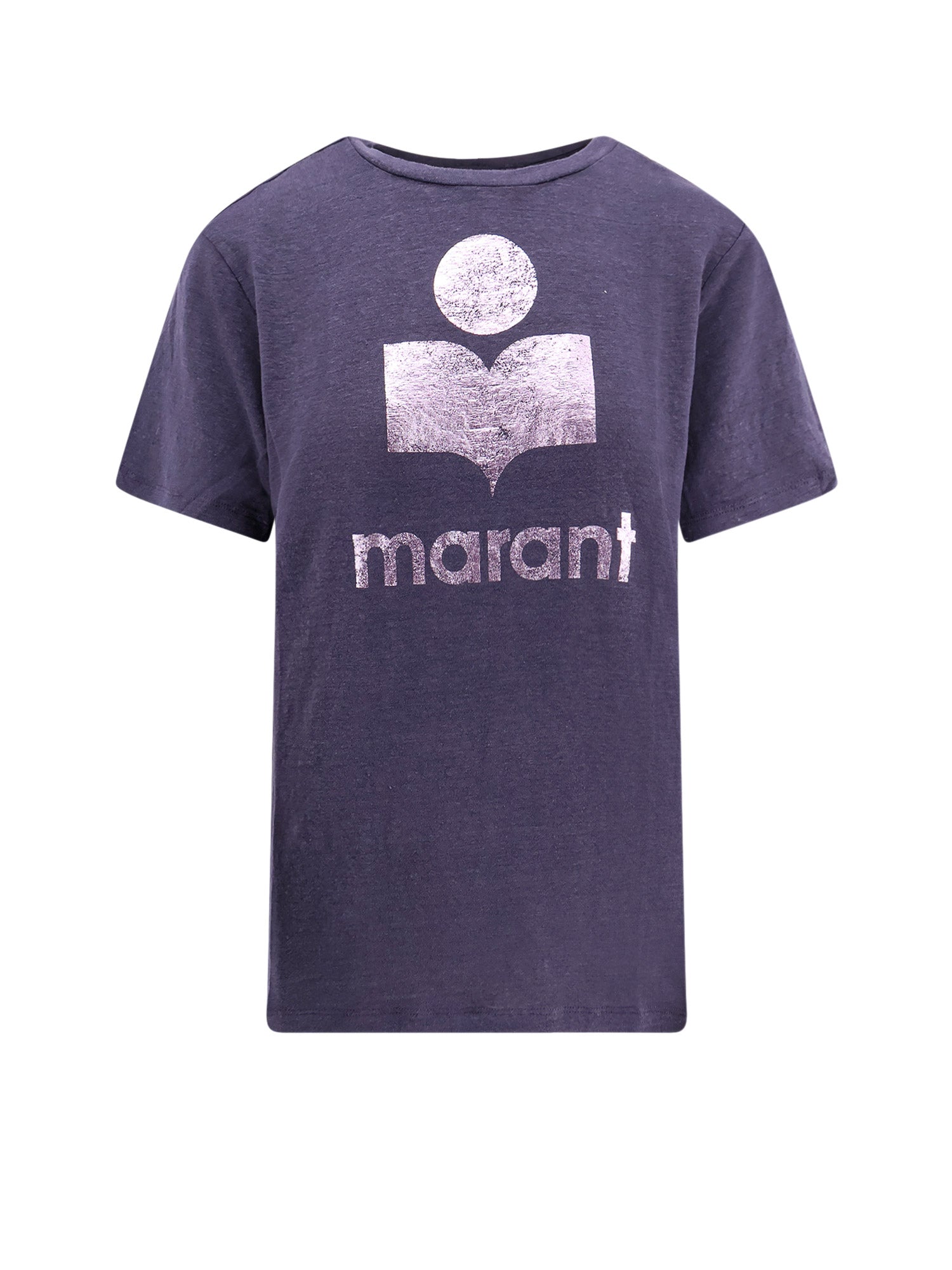 Marant Etoile T-Shirts And Polos Black Lino