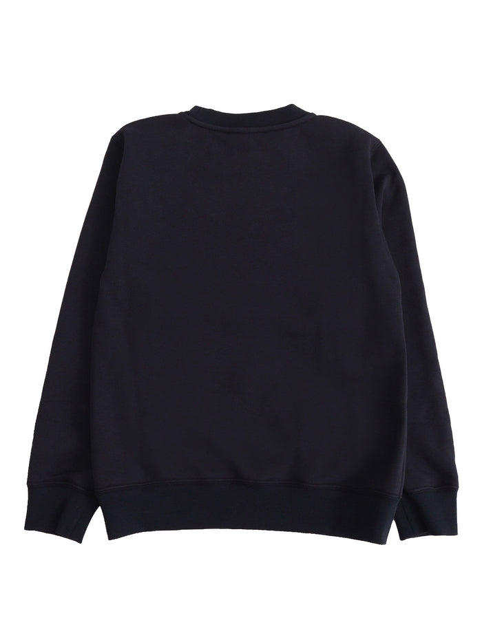 JOURNEY BOYS CREW NECK SWEATSHIRT BLEND COTTON FLEECE WITH LOGO PRINT Blue Crewneck