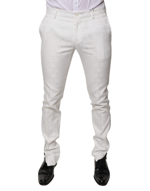 Dolce & Gabbana 100% Cotton trousers in white