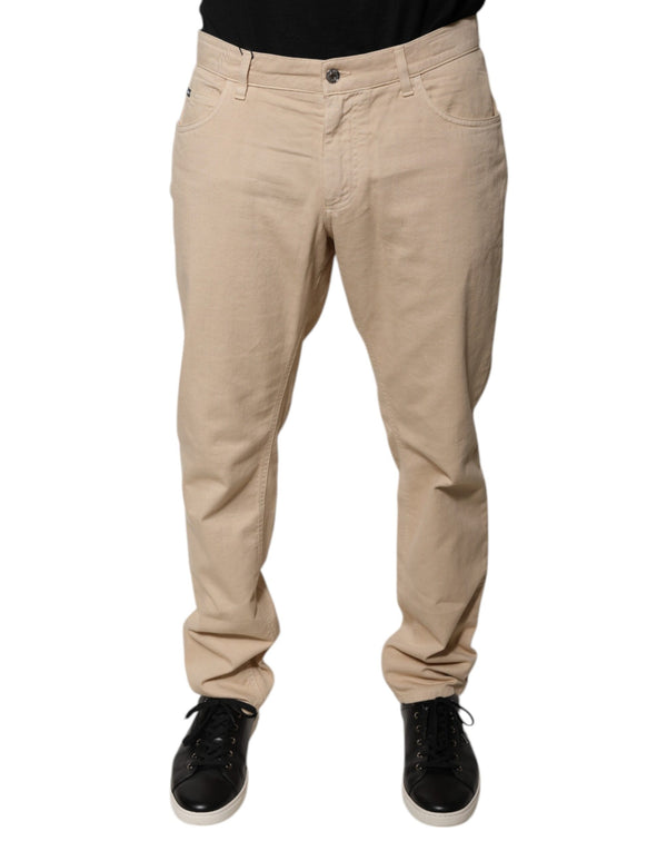 Dolce & Gabbana 100% Cotton jeans in beige