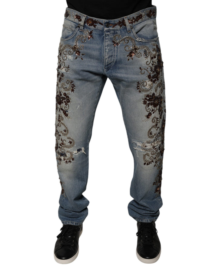 Dolce & Gabbana 100% Cotton jeans in blue — view 2