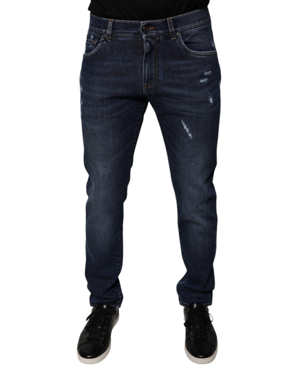 Dolce & Gabbana 93% Cotton 5% Polyester 2% Elastane jeans in navy