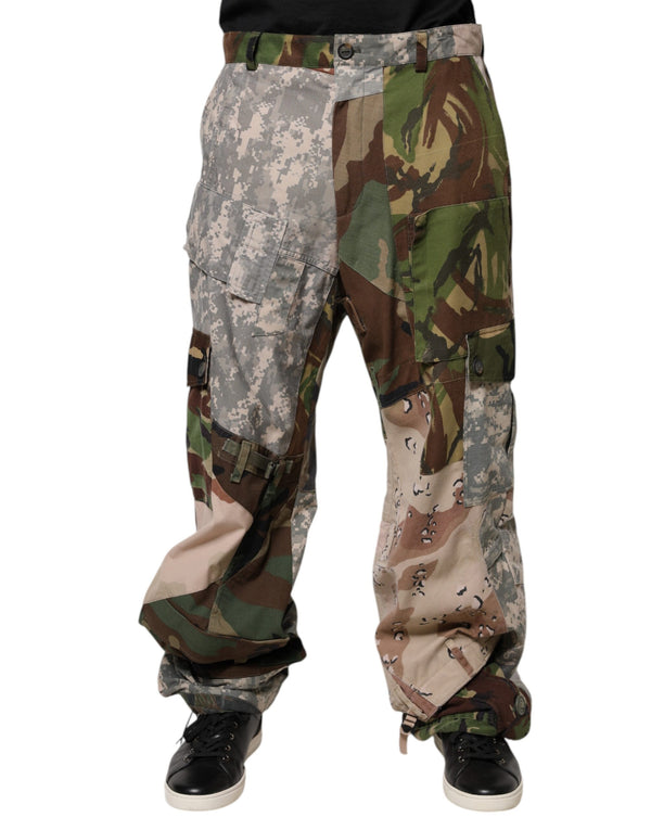 Dolce & Gabbana 50% Nylon 50% Cotton cargo pants in multicolor